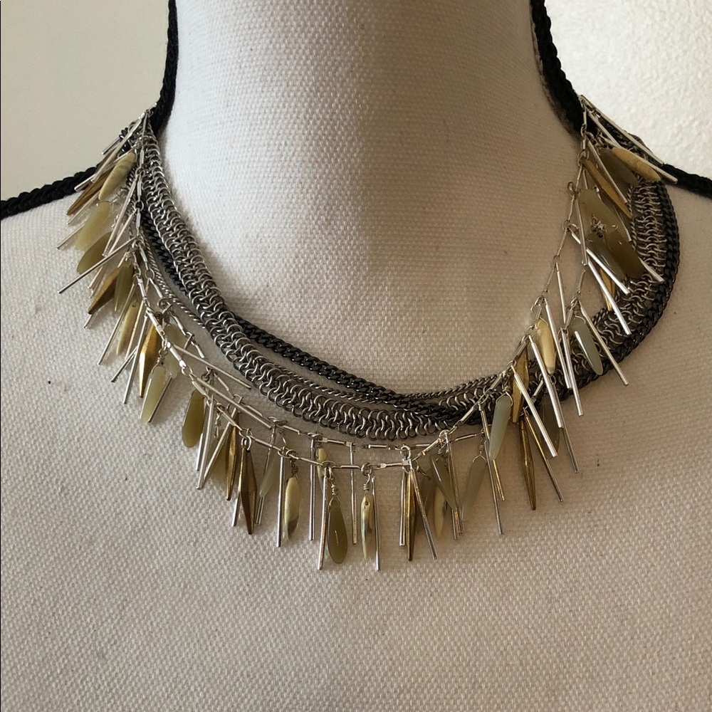 Stella & Dot Freya Fringe Statement Necklace